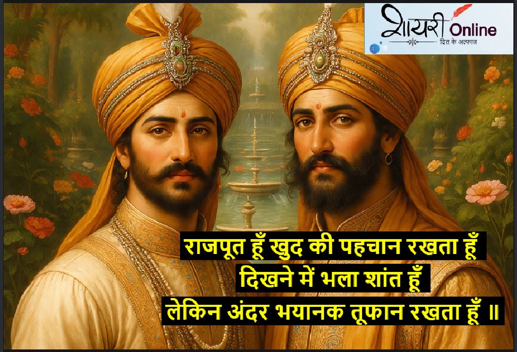 Rajput Shayari In Hindi {110 +} राजपुती आन बान और शान पर शायरी , Rajput ...