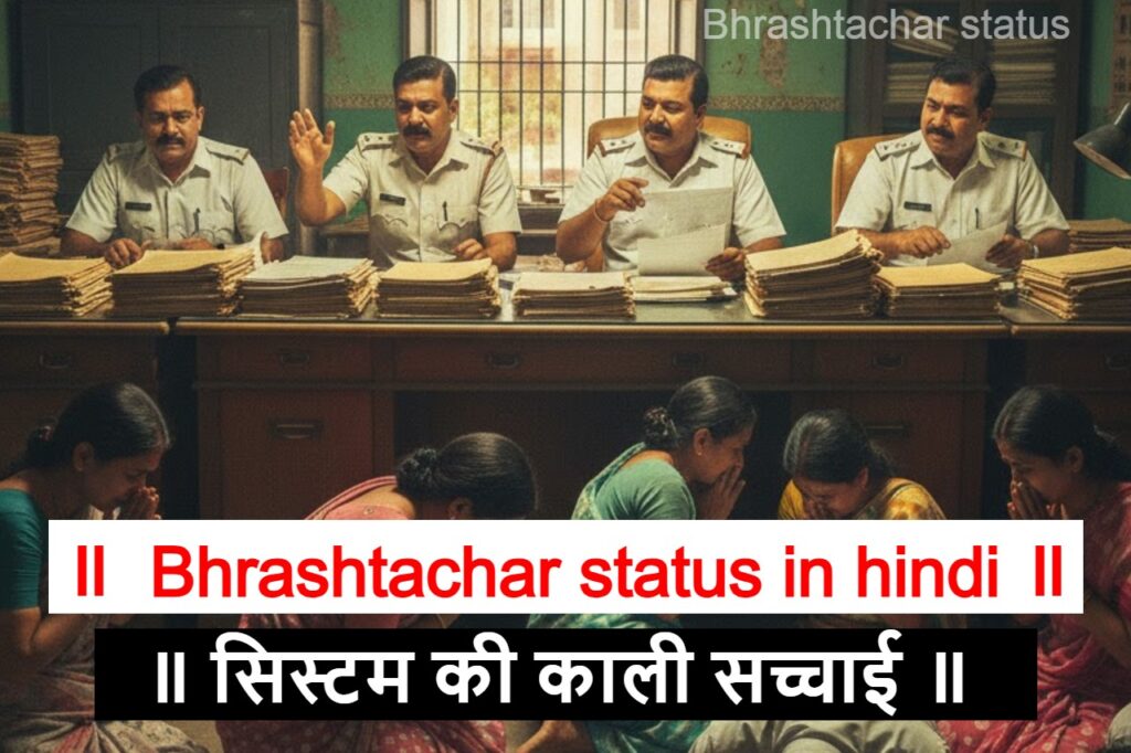 Bhrashtachar status in hindi