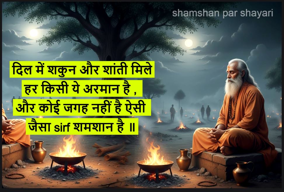 shamshan wali shayari