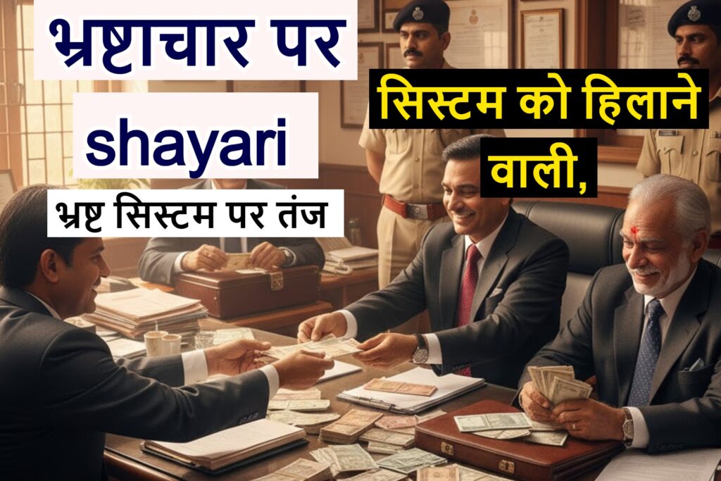 bhrashtachar par shayari