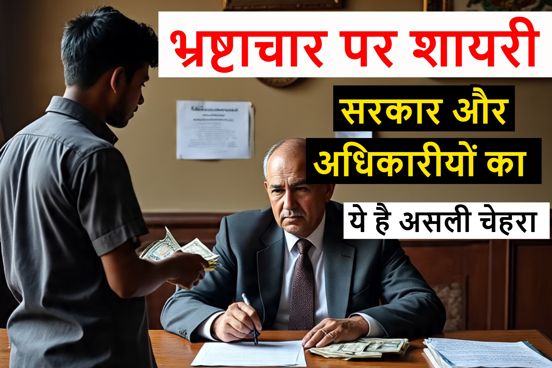 भ्रष्टाचार पर शायरी